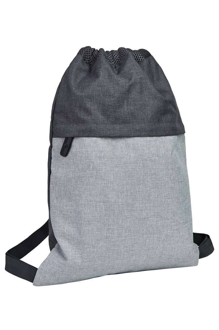 Worek sportowy z dużą kieszenią przednią z ukrytym zamkiem