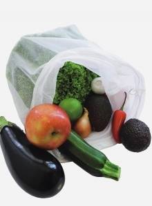 Zestaw torebek z siatki do przechowywania warzyw i owoców