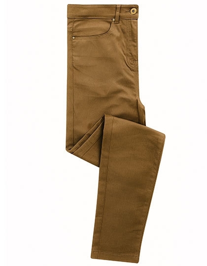 Zwężane spodnie damskie z zapięciem na zatrzask